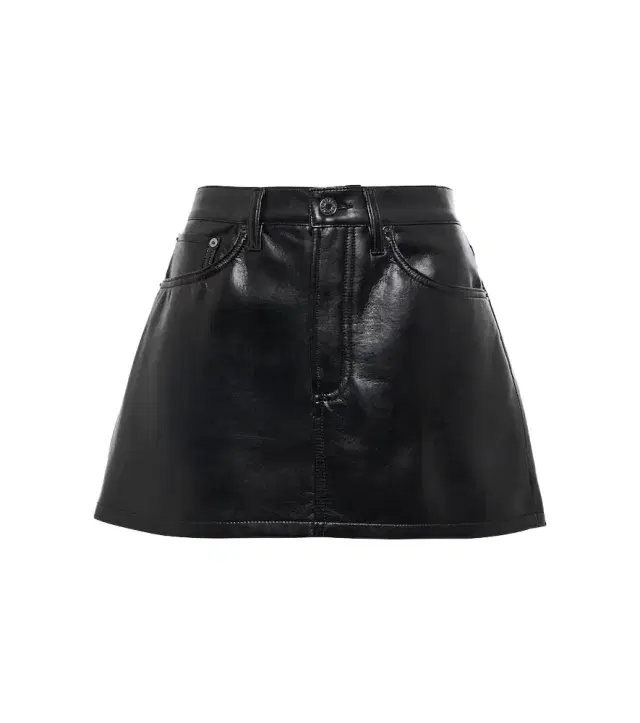 Agolde Faux-leather miniskirt