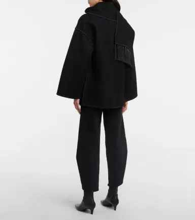 TOTEME Embroidered wool-blend scarf jacket | Thumbnail 4 TOTEME Embroidered wool-blend scarf jacket | Thumbnail 4