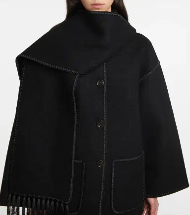 TOTEME Embroidered wool-blend scarf jacket | Thumbnail 5 TOTEME Embroidered wool-blend scarf jacket | Thumbnail 5