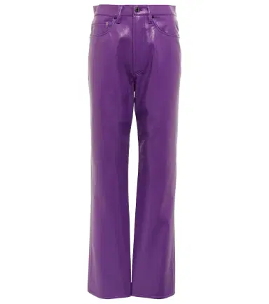 Agolde 90s Pinch high-rise faux leather pants | Thumbnail 1