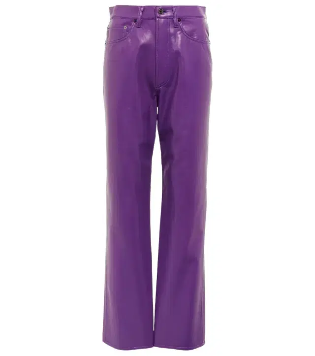 Agolde 90s Pinch high-rise faux leather pants