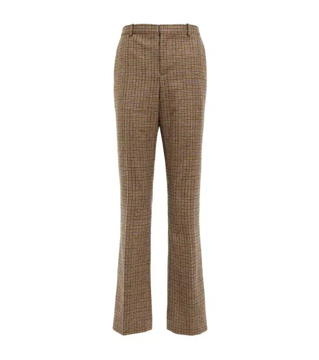 Loewe x Howl's Moving Castle checked high-rise wool pants