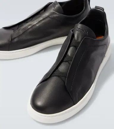 Zegna Triple Stitch leather sneakers | Thumbnail 5