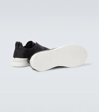 Zegna Triple Stitch leather sneakers | Thumbnail 6