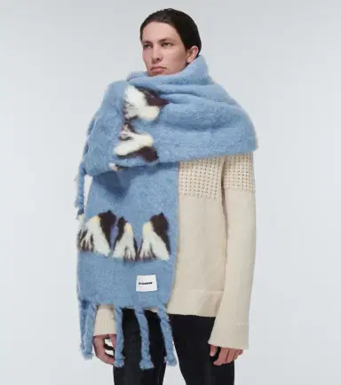 Jil Sander Mohair and wool-blend scarf | Thumbnail 2