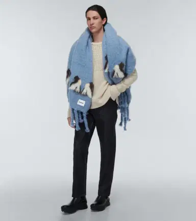 Jil Sander Mohair and wool-blend scarf | Thumbnail 3