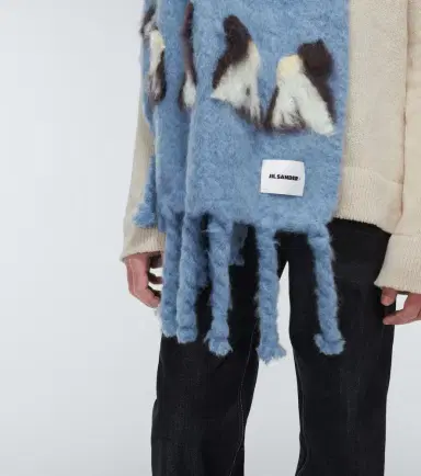 Jil Sander Mohair and wool-blend scarf | Thumbnail 4