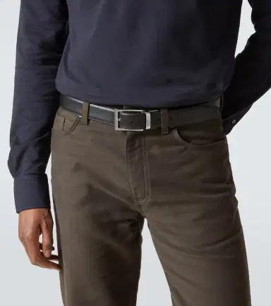 Zegna Leather belt | Thumbnail 4