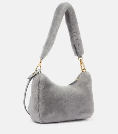Prada Re-Edition 2005 Small shearling shoulder bag | Thumbnail 3