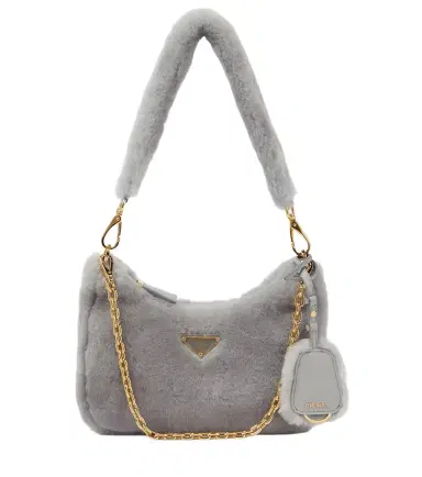Prada Re-Edition 2005 Small shearling shoulder bag | Thumbnail 1