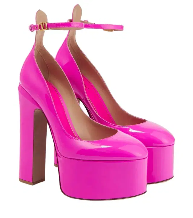Valentino Garavani Tan-Go 155 leather platform pumps