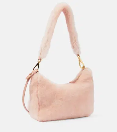Prada Re-Edition 2005 Small shearling shoulder bag | Thumbnail 4