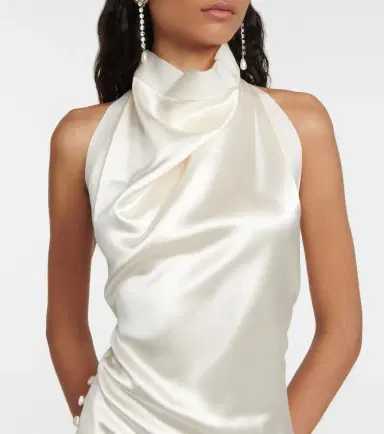 Danielle Frankel Bridal Sasha silk gown | Thumbnail 2