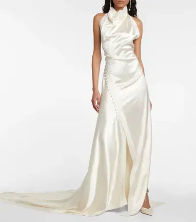 Danielle Frankel Bridal Sasha silk gown | Thumbnail 4