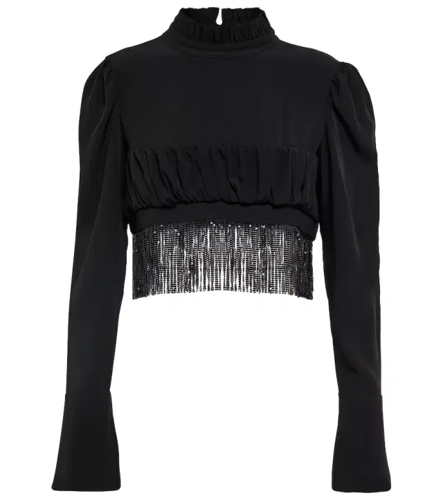 Rabanne Embellished crop top