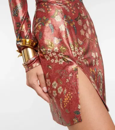 Etro Paisley high neck minidress | Thumbnail 4
