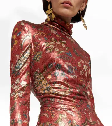 Etro Paisley high neck minidress | Thumbnail 5
