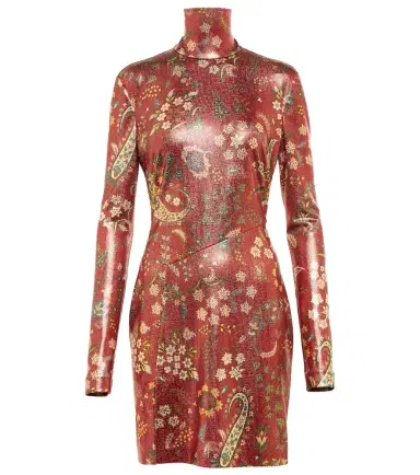 Etro Paisley high neck minidress | Thumbnail 1