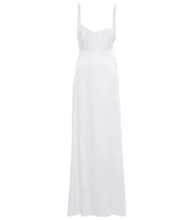 Galvan Bridal Pearled Cove cutout gown | Thumbnail 1