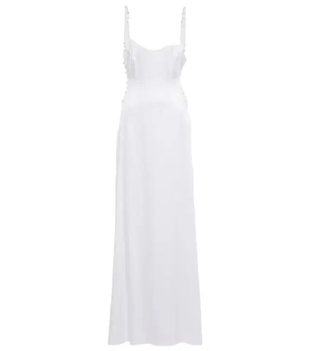 Galvan Bridal Pearled Cove cutout gown