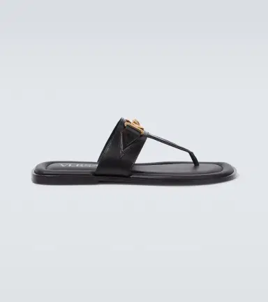Versace Medusa leather thong sandals | Thumbnail 2