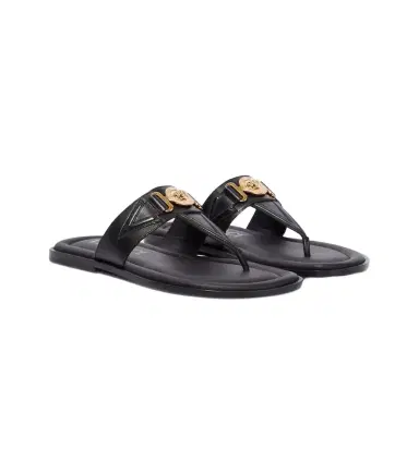 Versace Medusa leather thong sandals | Thumbnail 1
