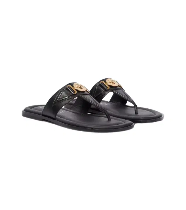 Versace Medusa leather thong sandals