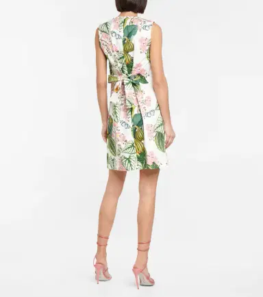 Oscar de la Renta Floral cotton-blend minidress | Thumbnail 2