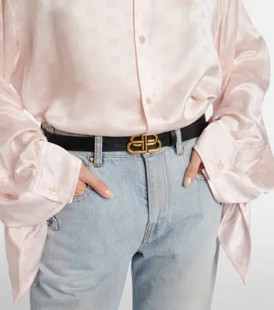 Balenciaga Slim leather belt | Thumbnail 3