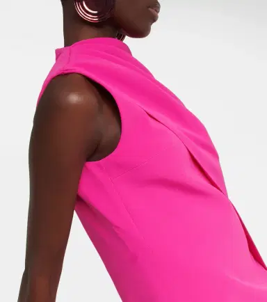 Safiyaa Margareta asymmetrical cape minidress | Thumbnail 4