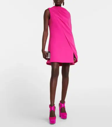 Safiyaa Margareta asymmetrical cape minidress | Thumbnail 5