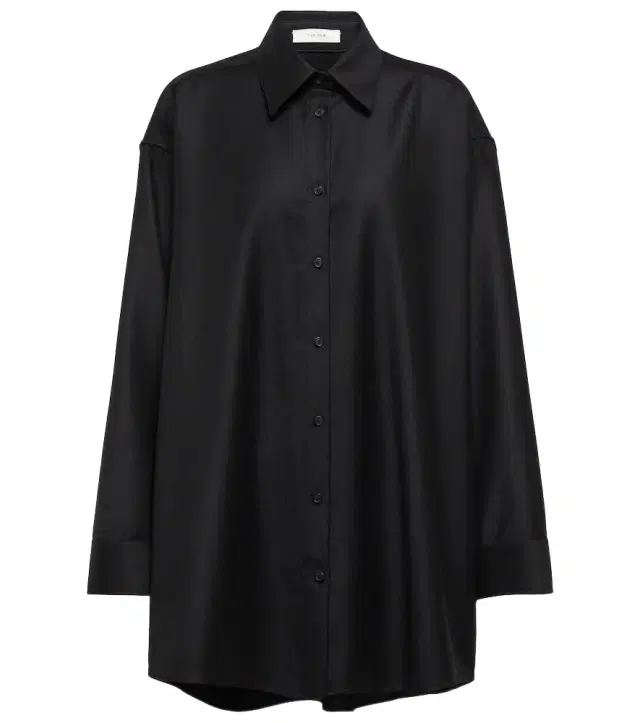 The Row Caroline virgin wool shirt