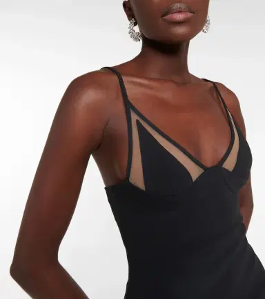 David Koma Mesh-paneled gown | Thumbnail 3