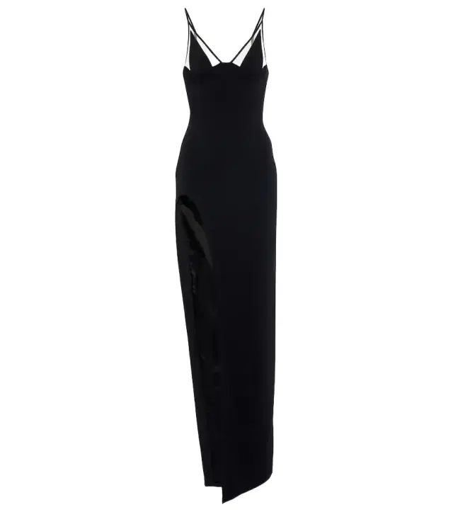 David Koma Mesh-paneled gown