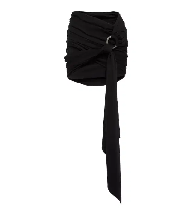 The Attico Fran technical jersey miniskirt
