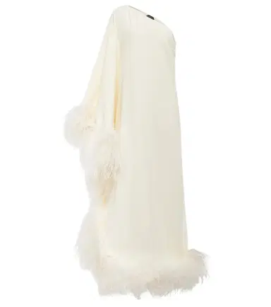 Taller Marmo Ubud feather-trimmed gown | Thumbnail 1
