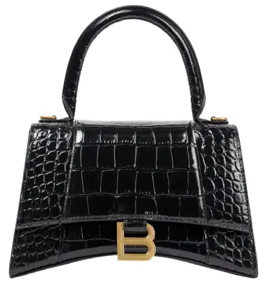 Balenciaga Hourglass Small croc-effect leather crossbody bag | Thumbnail 1