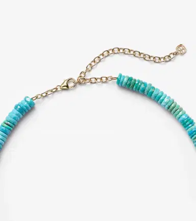 Sydney Evan Daisy 14kt gold beaded necklace with diamonds | Thumbnail 2