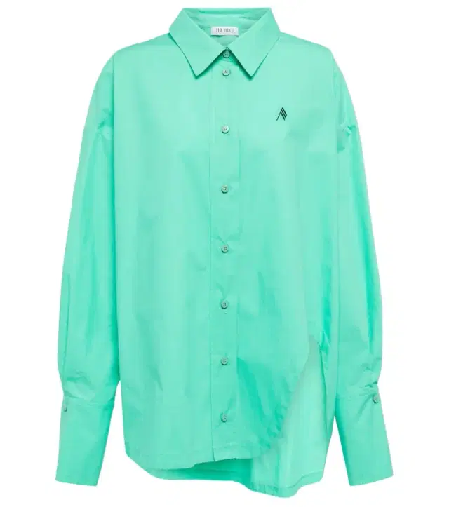 The Attico Diana cotton canvas shirt