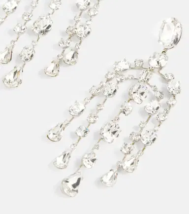 Jennifer Behr Ophelia embellished drop earrings | Thumbnail 3