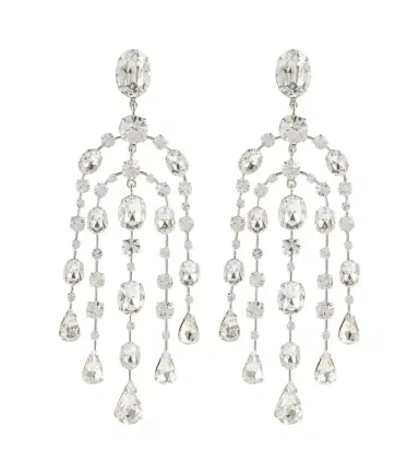 Jennifer Behr Ophelia embellished drop earrings | Thumbnail 1