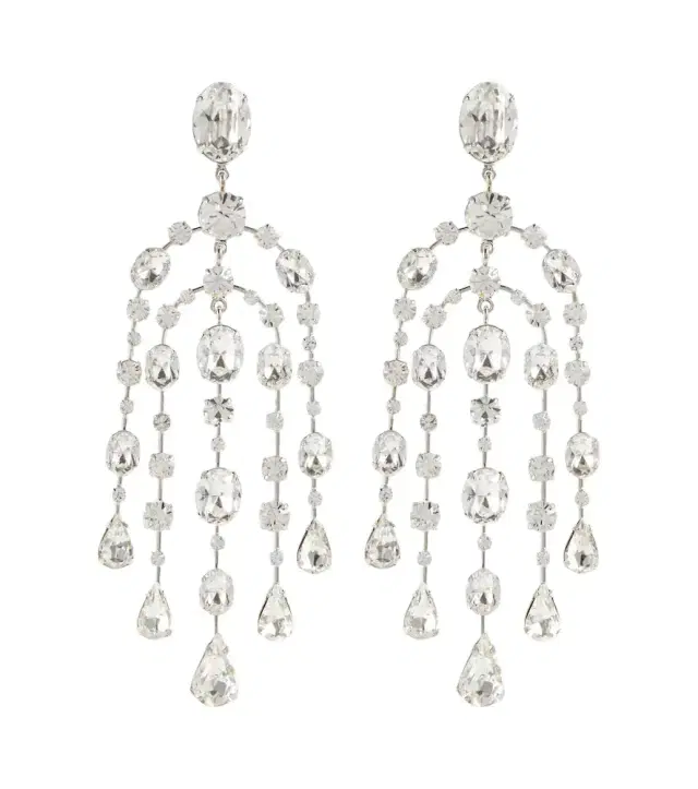 Jennifer Behr Ophelia embellished drop earrings