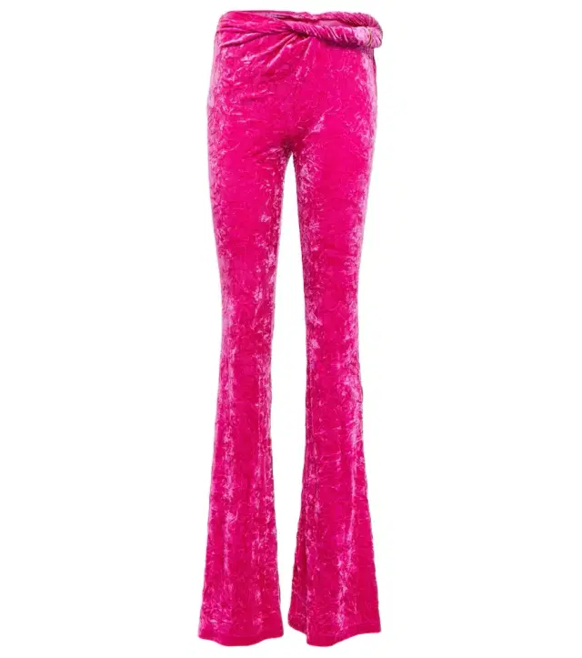 Versace Flared velvet pants