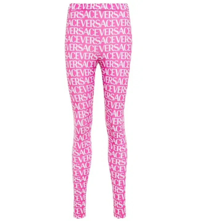 Versace Logo printed leggings
