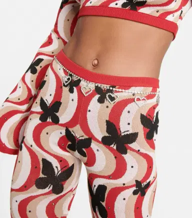 Alessandra Rich Printed high-rise flare pants | Thumbnail 3