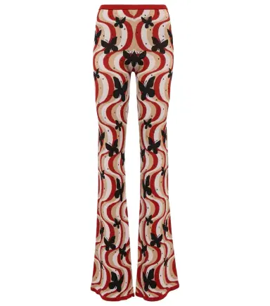 Alessandra Rich Printed high-rise flare pants | Thumbnail 1