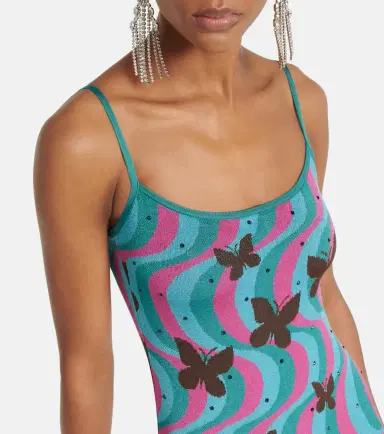 Alessandra Rich Jacquard midi dress | Thumbnail 3