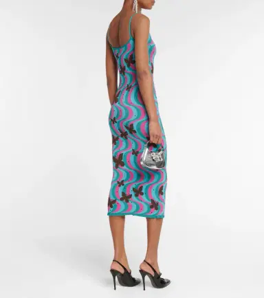 Alessandra Rich Jacquard midi dress | Thumbnail 4