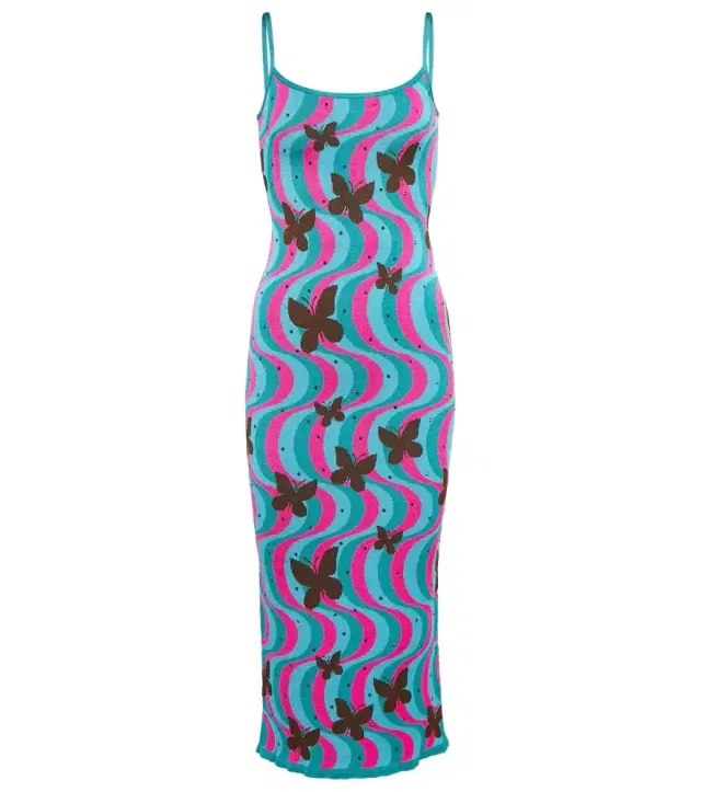 Alessandra Rich Jacquard midi dress