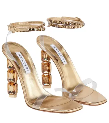 Aquazzura Aura Plexi 105 embellished sandals | Thumbnail 1 Aquazzura Aura Plexi 105 embellished sandals | Thumbnail 1